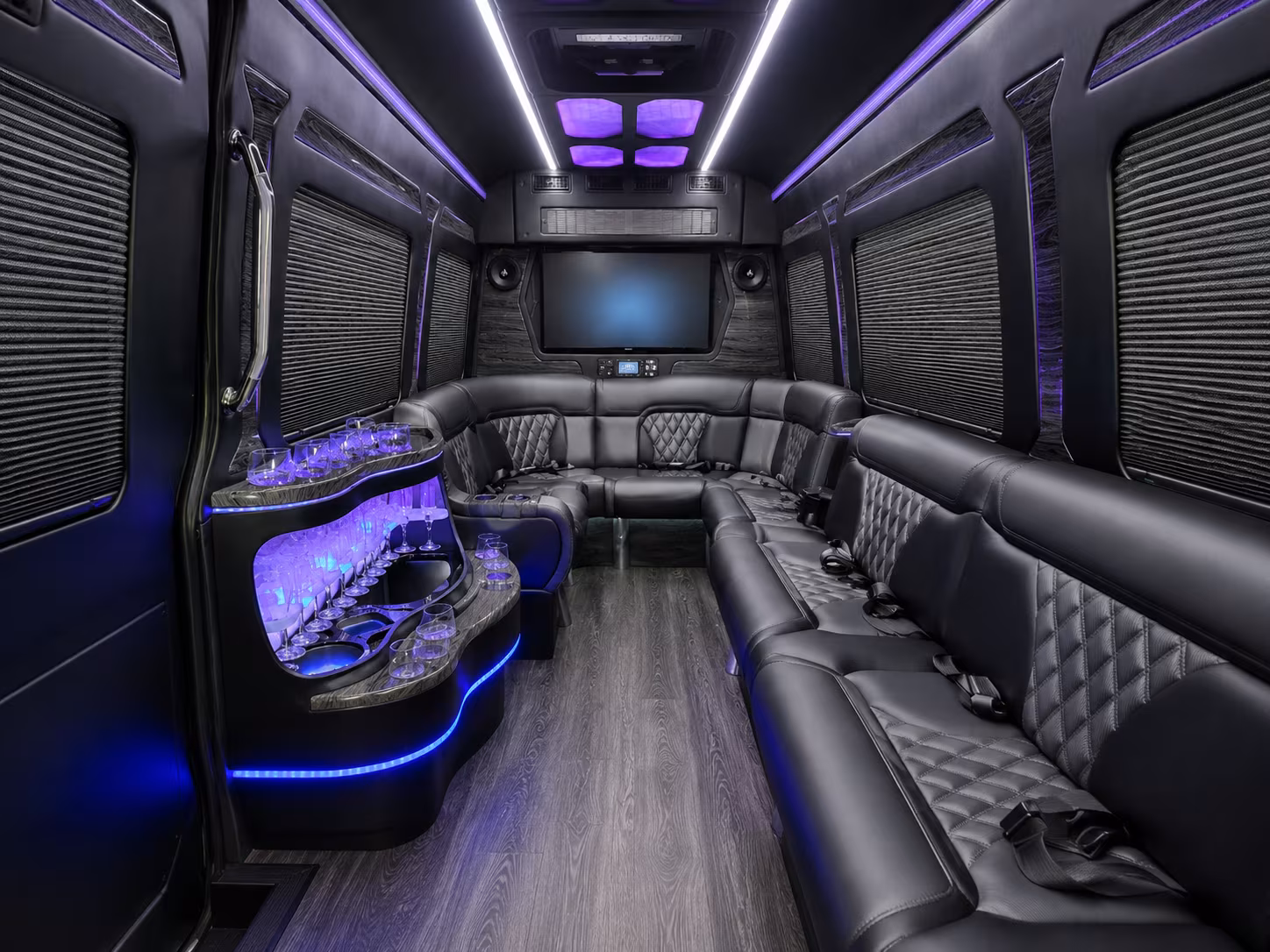 minneapolis 30 passenger party bus interior